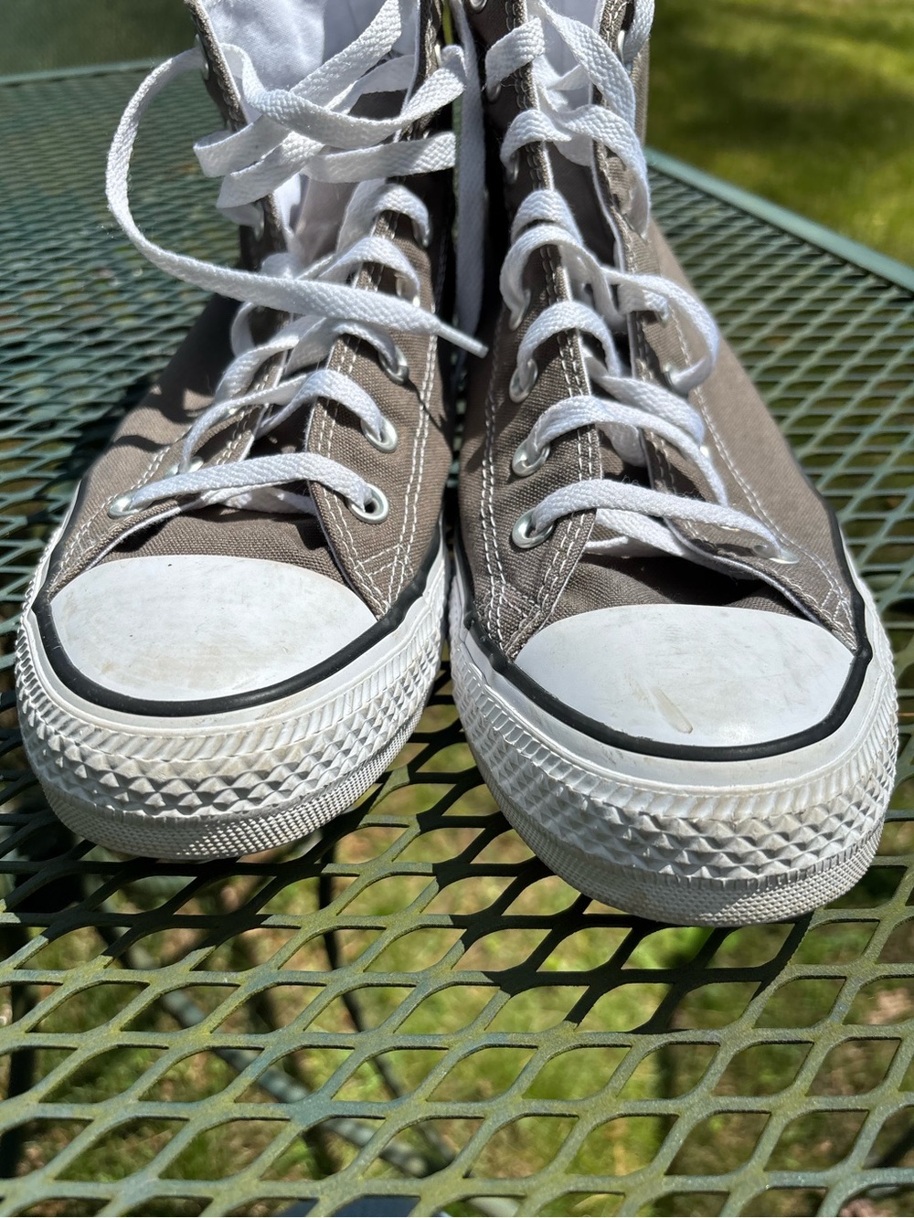 Converse Men’s Charcoal Gray Chuck Taylor All Star High Top Sneakers, M 11, W 13 - Picture 8 of 12